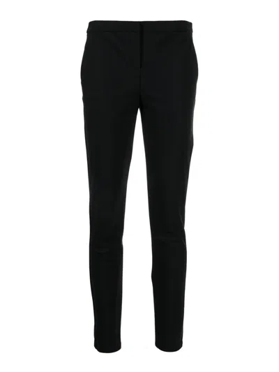 Theory Skinny-cut Concealed-fastening Trousers In Black
