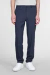 Theory Pants In Blue Linen In Blue