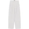 Theory Pleated Crepe Trousers In White
