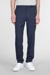 Theory Pants In Blue Linen In Blue