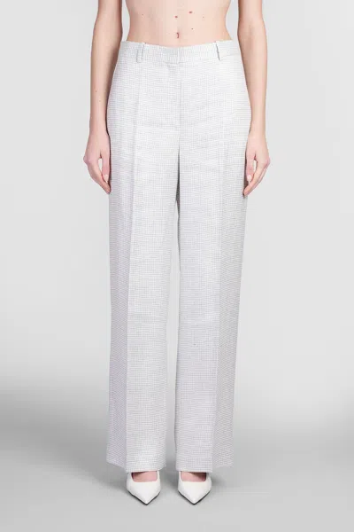Theory Pants In Grey Linen