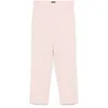 Theory Treeca Cropped Trousers With Elasticated Waist In Multicolor