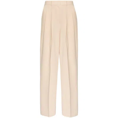 Theory Relaxed Trousers In White