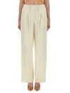 Theory Pants With Pleat In Ivory