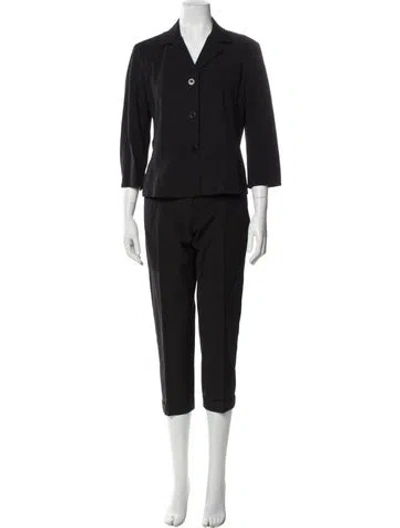Pre-owned Theory Pantsuit In Black