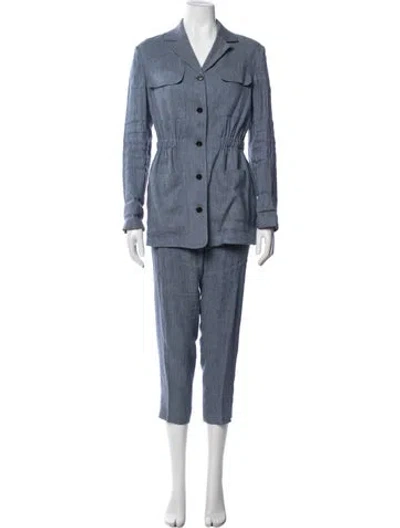 Pre-owned Theory Pantsuit In Blue