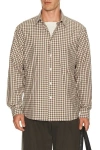 Theory Park Check Weekend Shirt In Multi