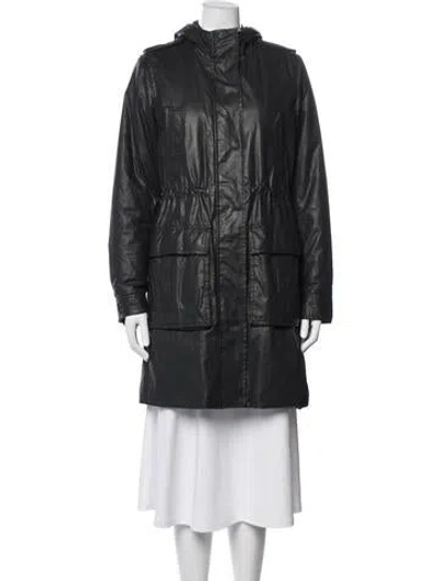 Pre-owned Theory Parka In Blue