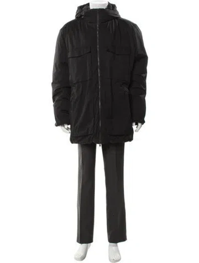 Pre-owned Theory Parka In Gray