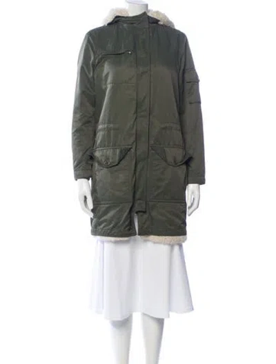 Pre-owned Theory Parka In Green