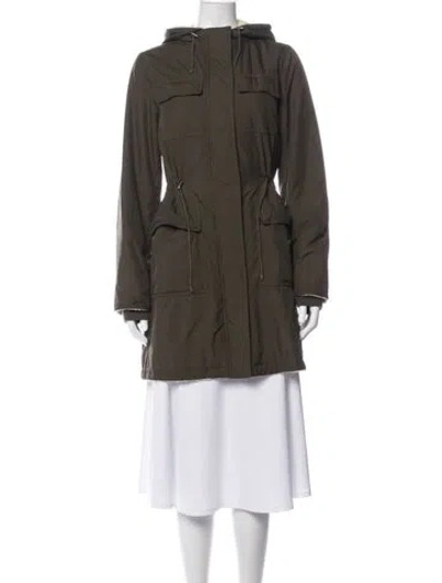 Pre-owned Theory Parka In Green