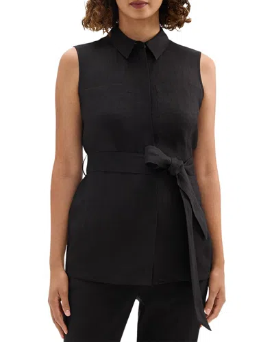 Theory Patch Pocket Linen Top