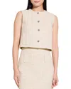 Theory Strukturierte Tweed-weste In Brown