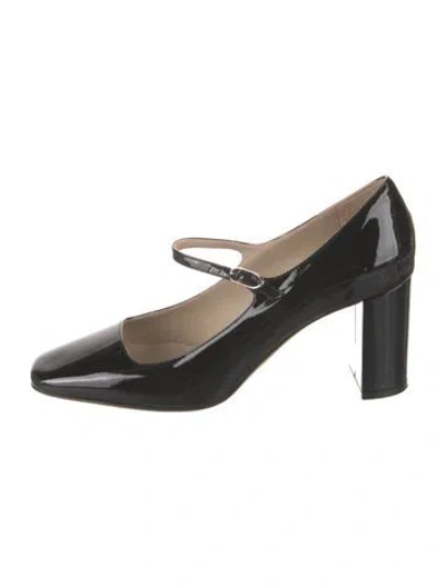Pre-owned Theory Patent Leather Pumps In Black