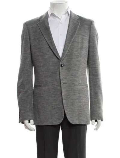 Pre-owned Theory Patterned Blazer In Gray