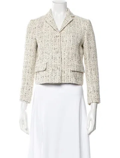 Pre-owned Theory Patterned Blazer W/ Tags In Neutral