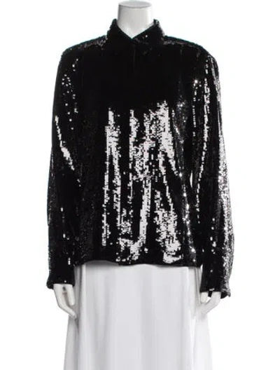 Pre-owned Theory Patterned Evening Jacket W/ Tags In Black