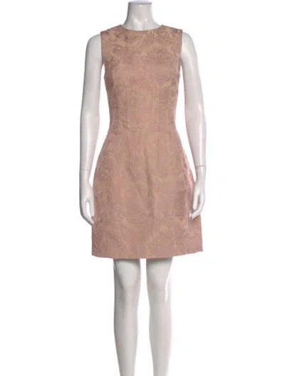 Pre-owned Theory Patterned Mini Dress W/ Tags In Pink