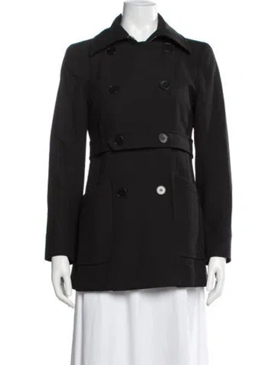 Pre-owned Theory Peacoat In Black