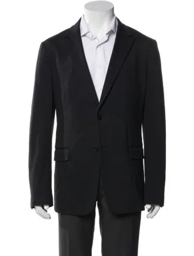 Pre-owned Theory Peacoat In Blue