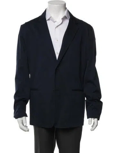 Pre-owned Theory Peacoat In Blue