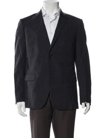 Pre-owned Theory Peacoat In Blue