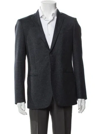 Pre-owned Theory Peacoat In Blue