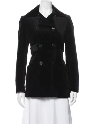 Pre-owned Theory Peacoat In Blue