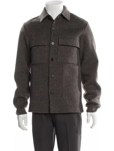 Pre-owned Theory Peacoat In Gray