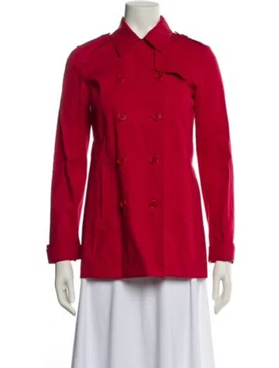 Pre-owned Theory Peacoat In Red