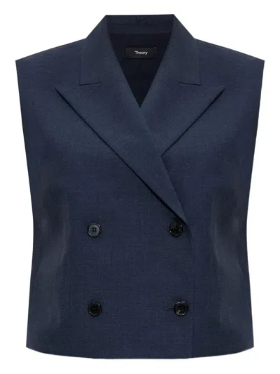 THEORY THEORY PEAK DB VEST.CITY TW CLOTHING