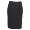 Theory Pencil Skirt In Black Wool In Black