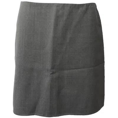 Theory Pencil Skirt In Grey Wool
