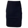 Theory Pencil Skirt In Navy Blue Wool In Blue