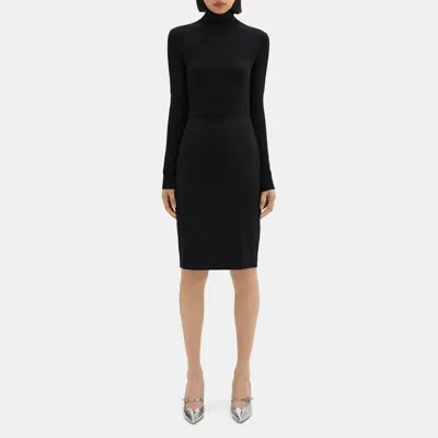 THEORY PENCIL SKIRT IN STRETCH WOOL