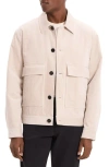 Theory Perfect Corduroy Button-up Jacket In White
