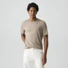 Theory Perform Tee In Motion Jersey In Brown