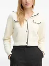 Theory Merino Wool-blend Hooded Cardigan In Neutral