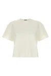 Theory Piqué Texture Cotton Top In Neutral