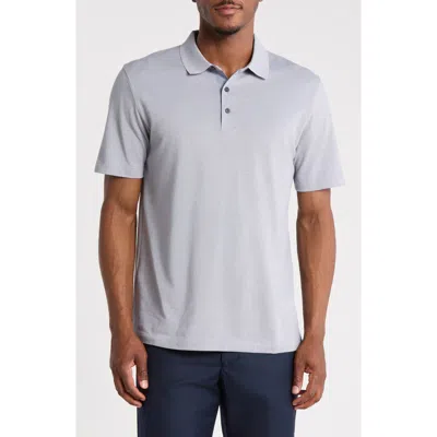 Theory Pique Cotton Polo In Moat/vapor