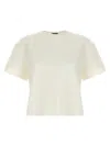 Theory Piqué Texture Cotton Top In White