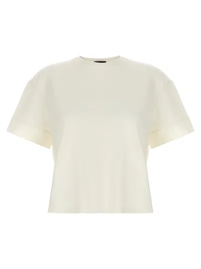 Theory Piqué Texture Cotton Top In White