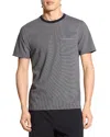 Theory Pique Crew Tee In Gray