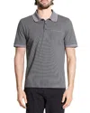 Theory Pique Polo Shirt In Gray