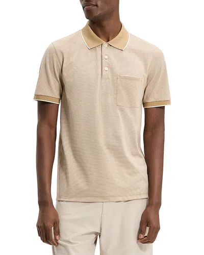 Theory Pique Polo Shirt In Multi
