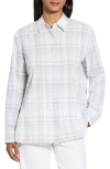 Theory Plaid Cotton & Linen Button-up Shirt