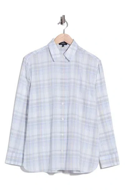 Theory Plaid Menswear Button Shirt In Multi