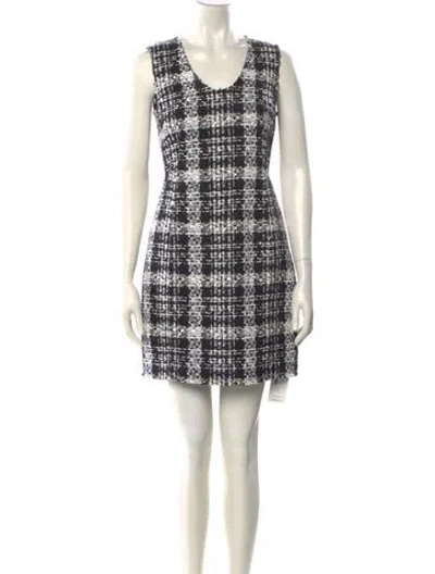 Pre-owned Theory Plaid Print Mini Dress In Multi