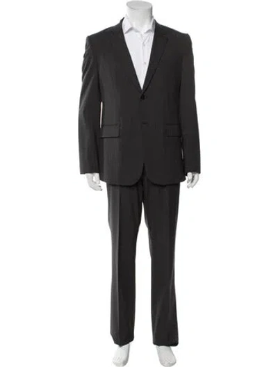 Pre-owned Theory Plaid Print Two-piece Suit Vest In Blue