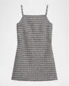 Theory Plaid Sleeveless Mini Dress In Multi